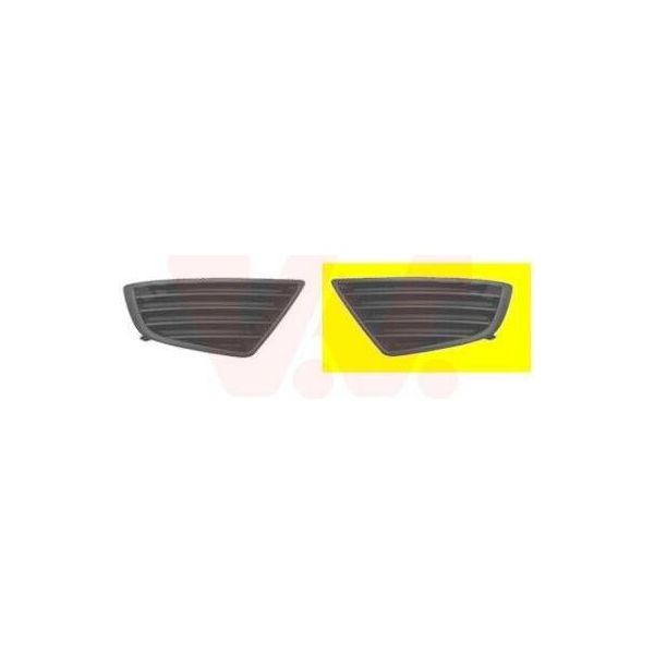 Van Wezel Griglia Di Ventilazione Paraurti Per Ford Mondeo Iii Station Wagon (Bwy) Con Foro/Fori Per Fendinebbia-image