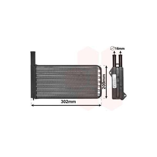 Van Wezel 18006154 - Oe 1107449 Scambiatore Di Calore, Riscaldatore Per Escort V, Escort Vi, Escort Vii, Orion Iii (Gal)-image