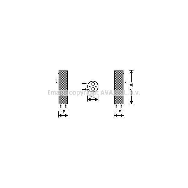 Prasco FDD584 - Essiccatore Aria Condizionata Oe 5071261 Per B-Max, Ecosport, Fiesta Vi, Ka+ (Fk), Tourneo Connect, Transit Courier-image