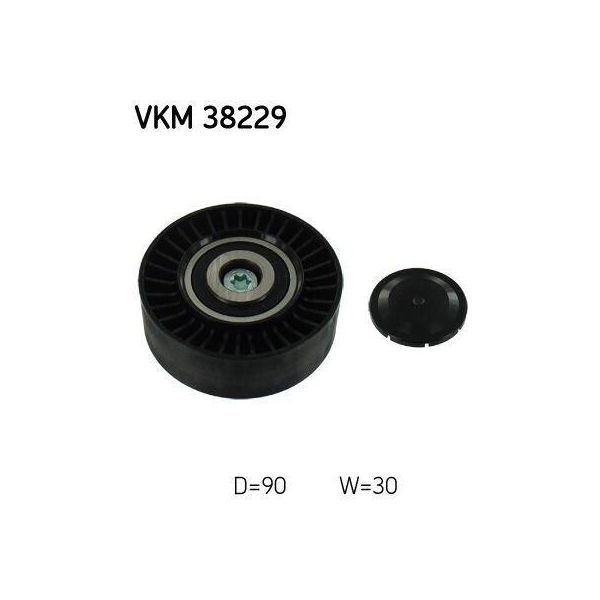Skf Vkm 38229 - Oe 11 28 7 557 851 Puleggia Folle, Cinghia A V Per Serie 3 (E91), Serie 3 (E92), Serie 3 (E93), Serie 3 (E90), Serie 1 (E82), Serie 1 (E88)-image