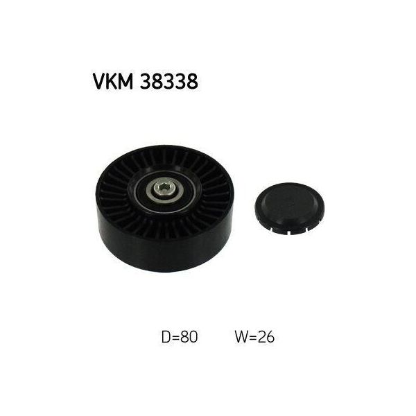 Skf Vkm 38338 - Oe 11 28 7 799 859 Puleggia Folle, Cinghia A V Per X5 (E70), X6 (E71)-image