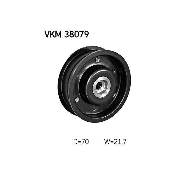 Skf Vkm 38079 Rullo Di Rinvio/Guida, Cinghia Trapezoidale Dentata Oe 2722020419 Compatibile Con Classe C, Classe Clc, Clk, Cls, Classe E, Classe G, Classe Gl, Classe Glk, Classe R, Classe S, Sl, Slk, Sprinter, Viano, Vito-image