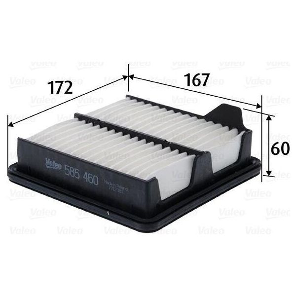Valeo 585460 - Filtro Aria Oe 17220 RB0 000 Per Jazz Iii-image