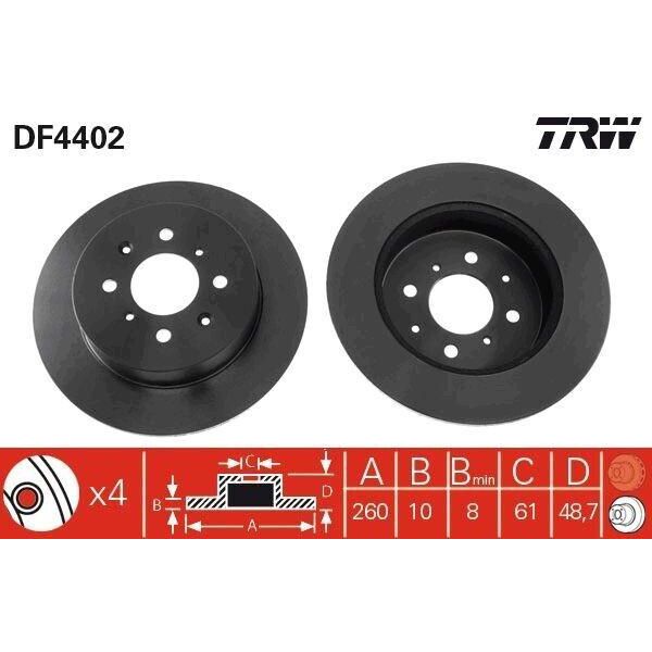 Trw DF4402 - Smontaggio Oe 42510 S6D E00 Per Civic Vi, Civic Vii-image