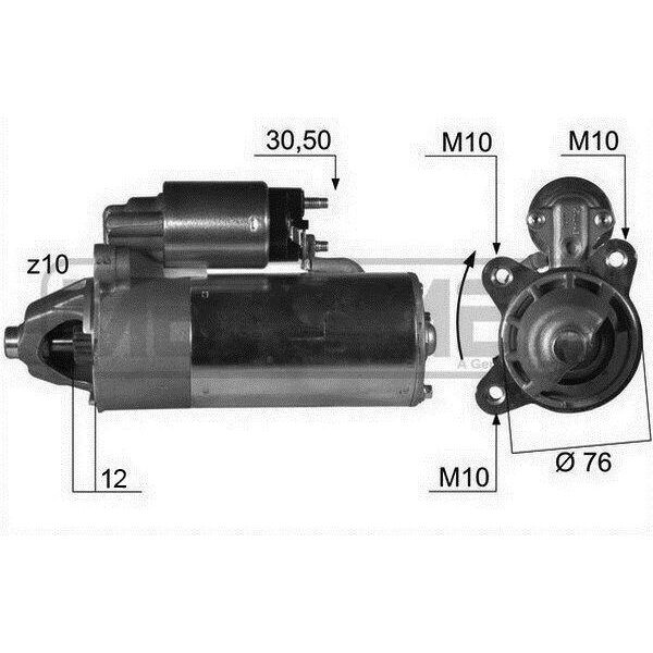 Era 220015A - Oe 1061267 Motorino Di Avviamento, Starter Per Escort V, Escort Vi, Escort Vii, Fiesta Iv, Fiesta V, Fiesta Iii, Focus (Daw, Dbw), Focus (Dnw), Focus (Dfw), Mondeo Ii, Orion Iii (Gal), Transit Tourneo-image