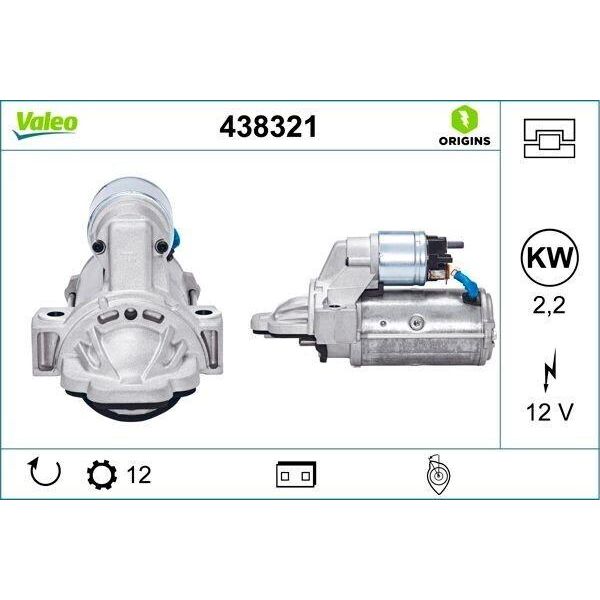 Valeo 438321 - Motorino Di Avviamento Oe 1741087, Motorino Di Avviamento Per Tourneo Custom, Transit Custom, Transit, Transit Tourneo, Transit V363-image