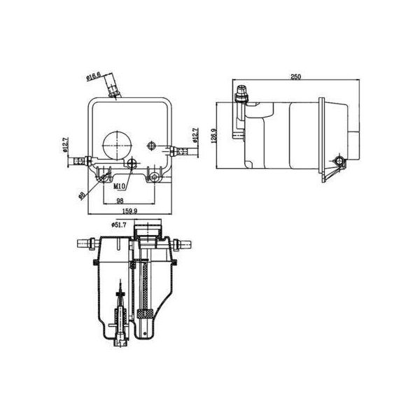Mahle Crt 125 000S - Oe 17 13 7 501 959 Vaso Di Espansione Per X5 (E53)-image