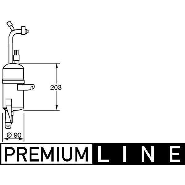 Mahle Ad 283 000P - Oe 1027047 Klimatrockner FüR Ka (Rb), Street Ka (RL2)-image