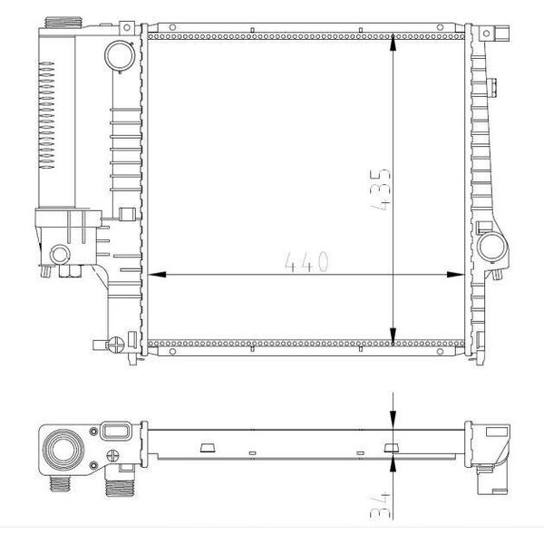 Nrf 53849A - Oe 17101247145 KüHler, MotorküHlung Per Z3 (E36), 3Er (E36)-image