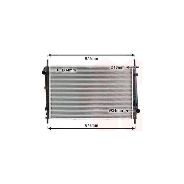 Van Wezel 18002336 - Oe 1114765 Radiatore, Raffreddamento Motore Per Mondeo Iii-image