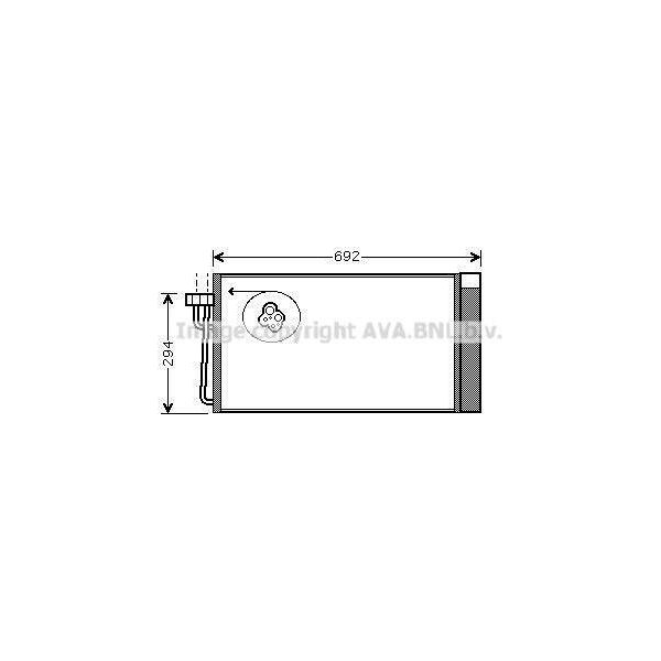 Prasco BWA5273D - Condensatore Aria Condizionata Oe 64508381362 Con Essiccatore Per Serie 7 (E65), Serie 6 (E64), Serie 6 (E63), Serie 5 (E61), Serie 5 (E60)-image