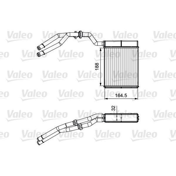 Valeo 811515 - Scambiatore Di Calore Oe 1376873, Riscaldatore Per Galaxy (WA6), Mondeo Iv, S-Max (WA6)-image