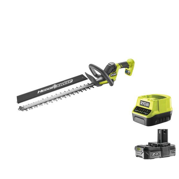 Ryobi RY18HT45A-0 Tagliasiepi 18 V One+ Batteria 45 Cm 22 Mm 1350 Rpm Kit 2,0 Ah-image