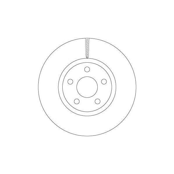 Trw DF6810S - Oe 1877785 Disco Freno Per Galaxy (Ck), S-Max (Cj, WA6)-image