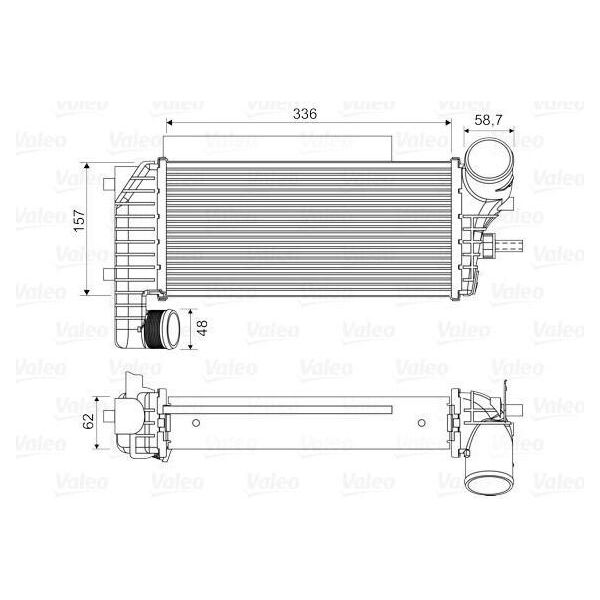 Valeo 818604 - Intercooler Oe 1740034 Per Transit Connect, C-Max, Focus Iii, Grand C-Max, Tourneo Connect-image