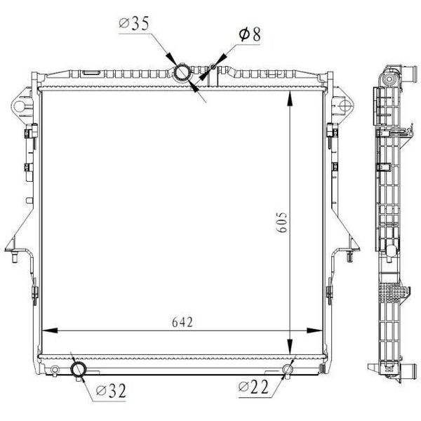 Nrf 59261 - Oe 1726085 Radiatore, Raffreddamento Motore Per Ranger (Tke)-image