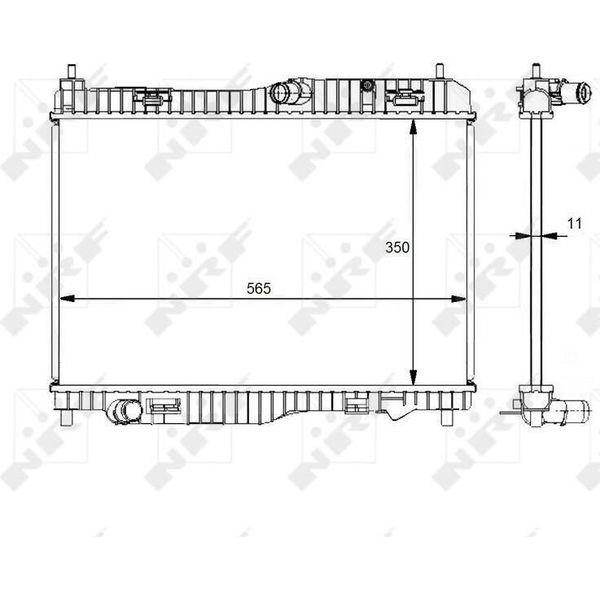 Nrf 59138 - Oe 1778265 Radiatore, Raffreddamento Motore Per Fiesta Vi-image