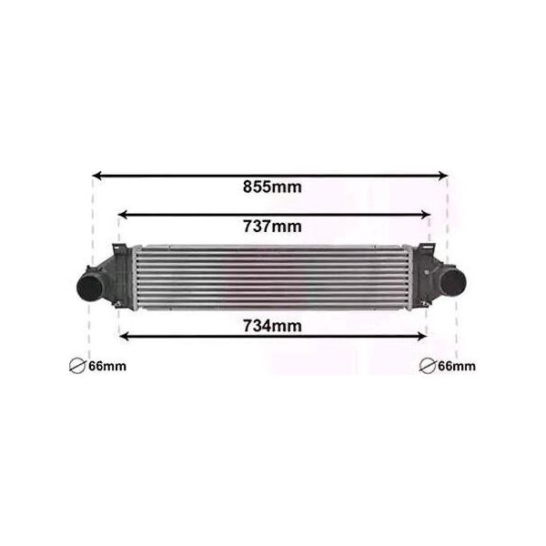Van Wezel 18014705 - Intercooler Oe 1692163 Per Galaxy (WA6), S-Max (WA6)-image