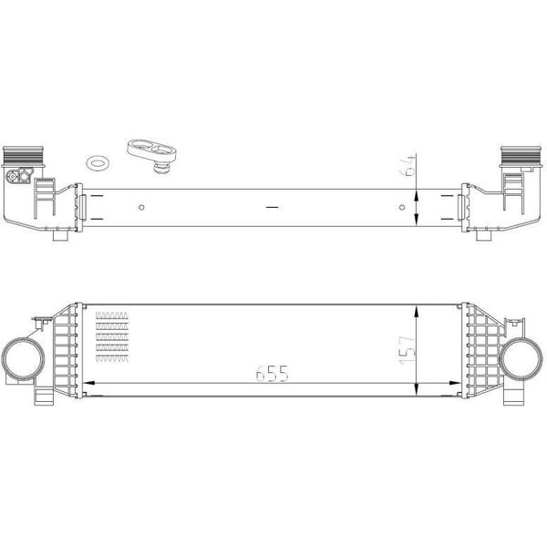 Nrf 309068 - Intercooler Oe 1873488 Per C-Max, Focus Iii, Grand C-Max, Kuga Ii-image