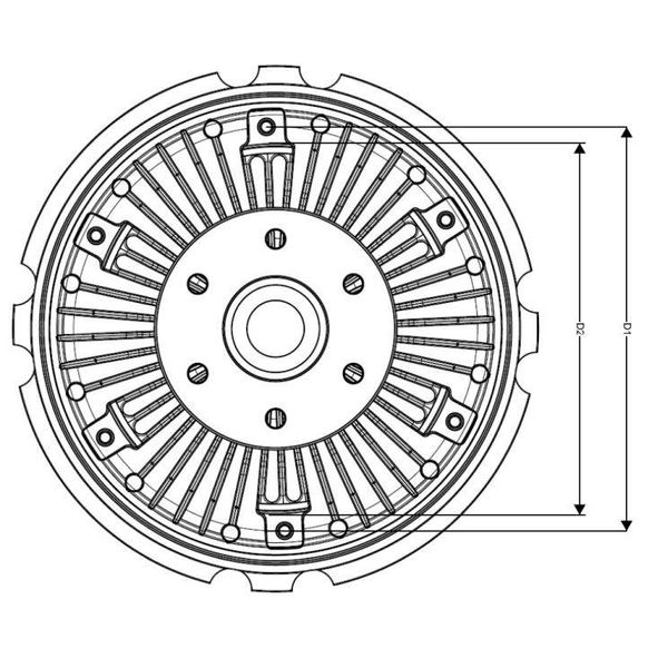 Nrf 49722 - Oe 4860431 Frizione, Ventola Radiatore Per Transit-image