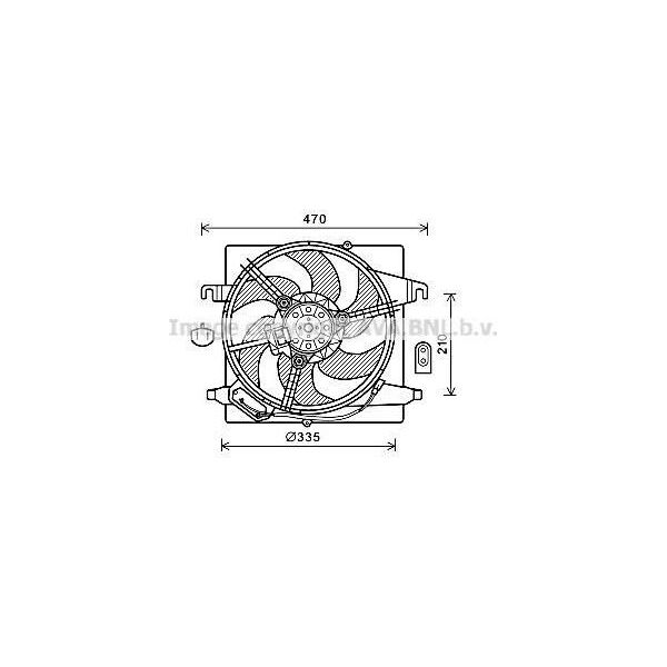 Prasco FD7567 - Ventola Radiatore Oe 1230811 Per Ka (Rb), Street Ka (RL2)-image