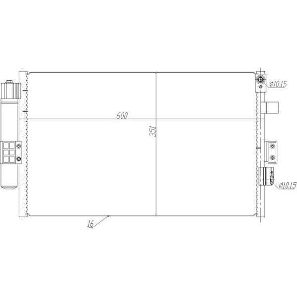 Nrf 350464 - Oe 1891080 Condensatore Aria Condizionata Con Essiccatore Per Focus Iii-image