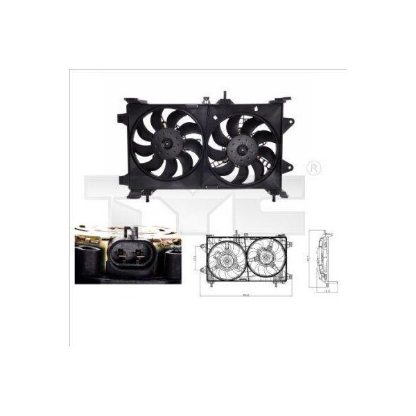Tyc 809-0002 - Ventola Radiatore Oe 46524624 Per Punto-image