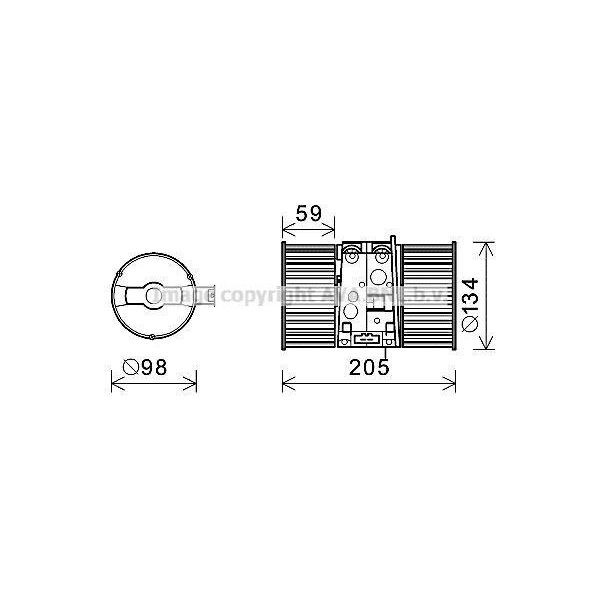 Prasco RT8586 - Motore Di Soffiaggio Oe 272100042R Per Megane Iii, Megane Cc-image