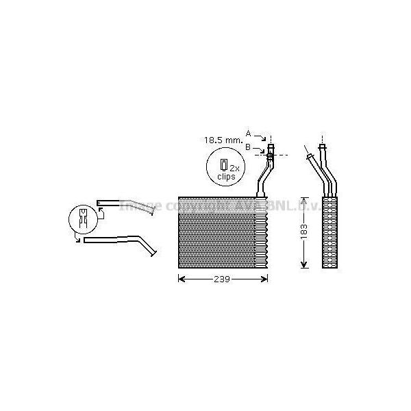 Prasco FDA6364 - Oe 1253187 Scambiatore Di Calore, Riscaldatore Per Focus Ii, C-Max, Focus C-Max (DM2), Kuga I, C30 (533), C70 Ii Cabriolet (542), S40 Ii (544), V50 (545)-image
