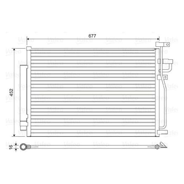 Valeo 814166 - Oe 20759646 Condensatore Aria Condizionata Con Essiccatore Per Captiva, Antara (L07)-image