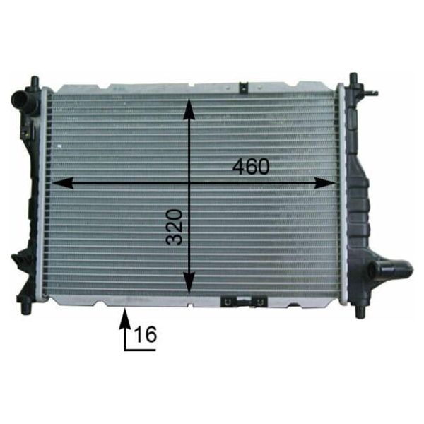 Mahle Cr 944 000S - Oe 96477777 Radiatore, Raffreddamento Motore Per Matiz (M200, M250), Spark (M200, M250), Spark (M300)-image