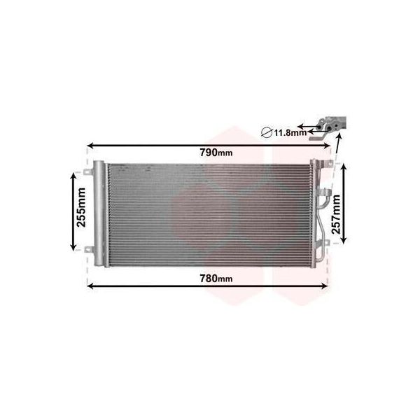Van Wezel Condensatore Aria Condizionata Per Chevrolet Captiva Opel Antara-image
