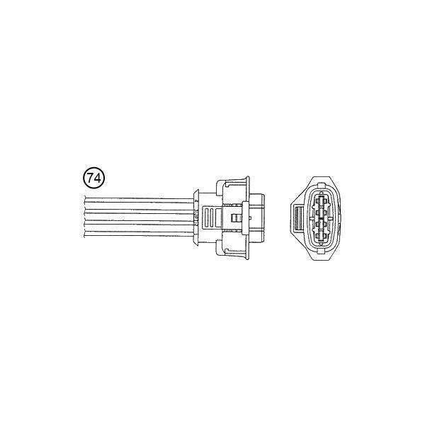Ngk 1525 - Sonda Lambda Oe 55 352 895 Per Vectra C (Z02), Signum (Z03)-image