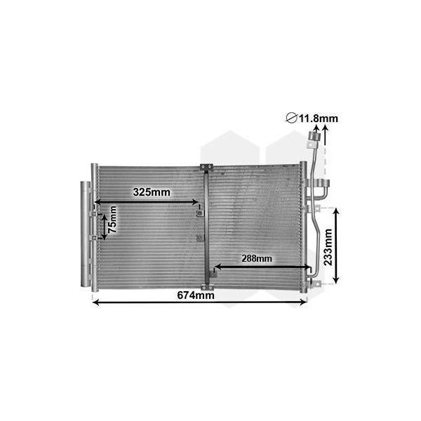 Van Wezel 37005425 - Oe 96805196 Condensatore Aria Condizionata Con Essiccatore Per Captiva, Antara (L07)-image