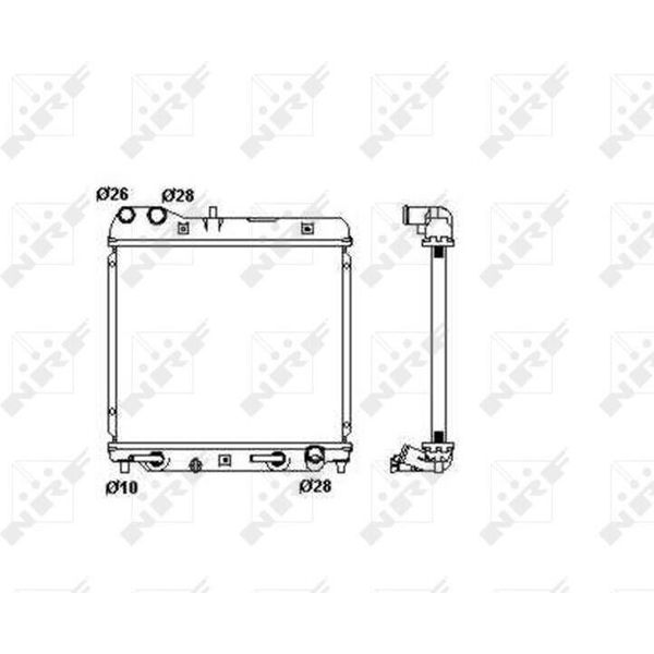 Nrf 53408 - Oe 19010PWA901 Radiatore, Raffreddamento Motore Per Jazz Ii-image