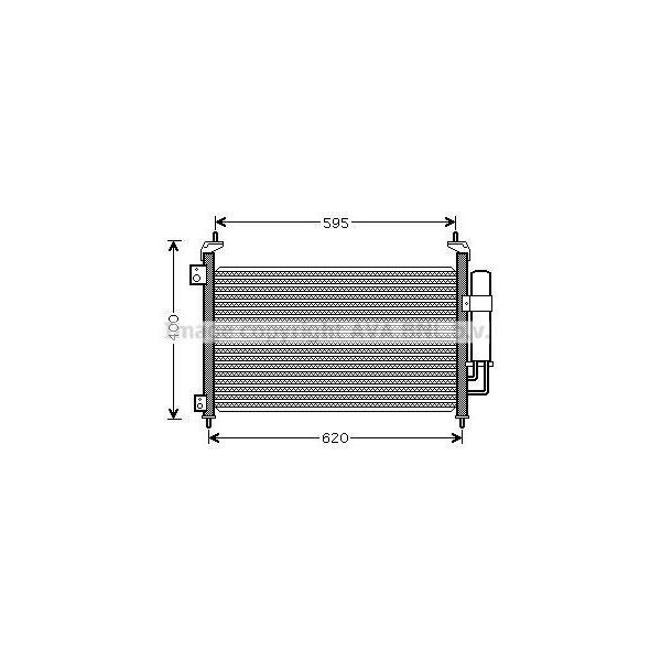Prasco HD5213D - Oe 80110SMGE01 Condensatore Aria Condizionata Con Essiccatore Per Civic Viii-image