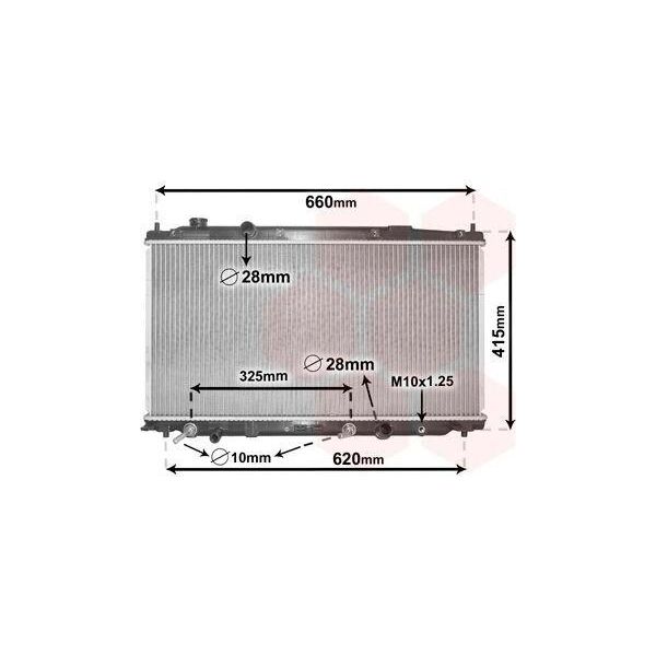 Van Wezel 25002277 - Oe 19010 RE0 004 Radiatore, Raffreddamento Motore Per Jazz Iii-image