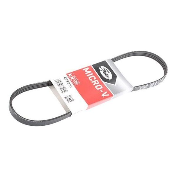 Gates 4PK823 Cinghia Trapezoidale Dentellata Oe ADU7785 Compatibile Con Starlet, Paseo, Corolla, Primera, Pathfinder, NT400, NP300, Cabstar, Almera, Y10, Getz, Crx, CR-V, Civic, Accord, Fiesta, Escort-image