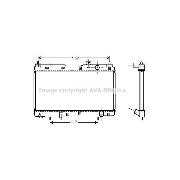 Prasco HD2175 - Oe 19010P3F004 Radiatore, Raffreddamento Motore Per CR-V I (Rd)-image