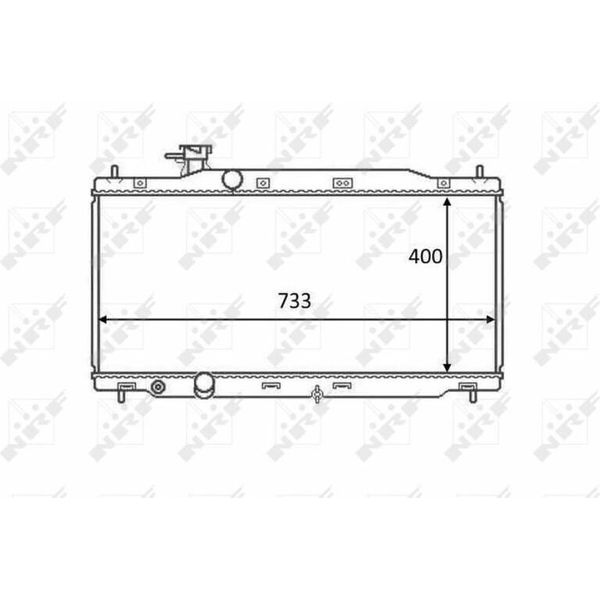Nrf 58458 - Oe 19010RZPG01 Radiatore, Raffreddamento Motore Per CR-V Iii (Re)-image