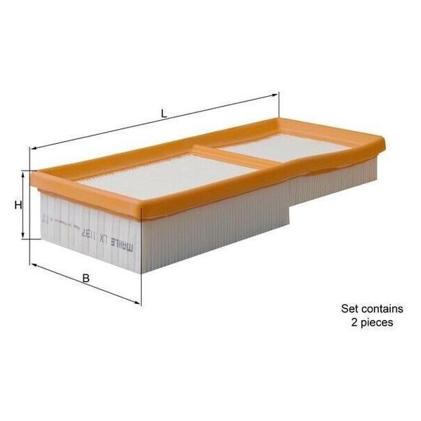 Mahle Lx 1137/S - Filtro Aria Oe 05098424AA Per Crossfire, Slk (R170)-image