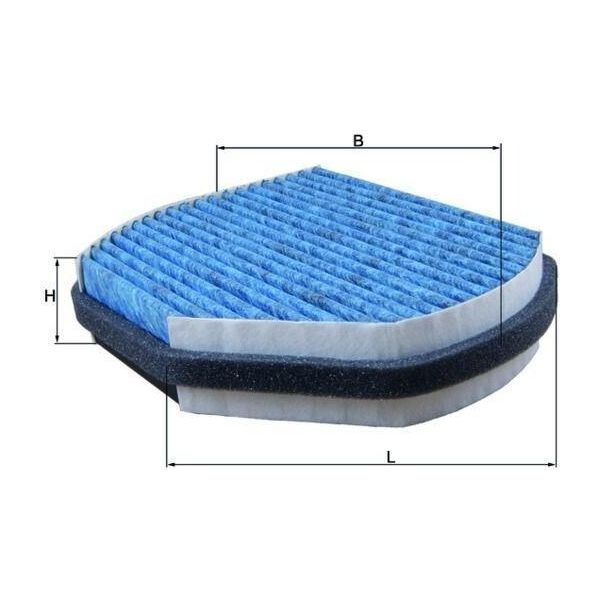 Mahle Lao 37 - Oe 05101438AA Filtro Aria Abitacolo Per Crossfire, Classe C (W202), Classe C (S202), Clk (C208), Classe E (W210), Classe E (VF210), Classe E (S210), Slk (R170), Clk (A208)-image
