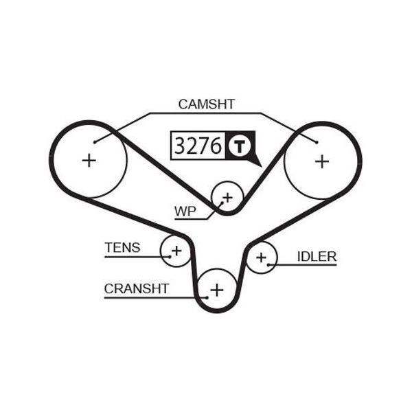 Gates 5344XS - Cinghia Di Distribuzione Oe 078109119D Per A4 (8D), A6 (4A), A8 (4D)-image