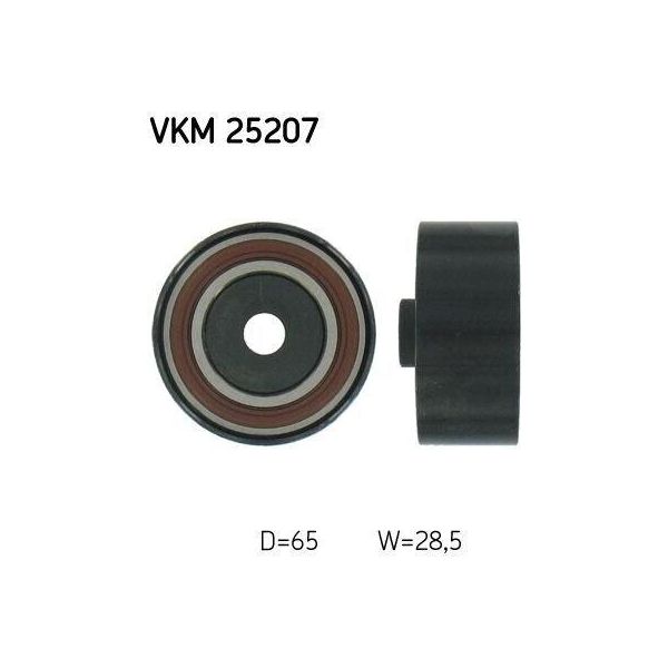 Skf Vkm 25207 Rullo Di Rinvio/Guida, Cinghia Dentata Oe 55597415 Compatibile Con Cruze, Trax, Astra G, Astra H, Astra (A04), Astra J, Combo, Corsa C, Corsa D, Meriva, Mokka, Zafira-image