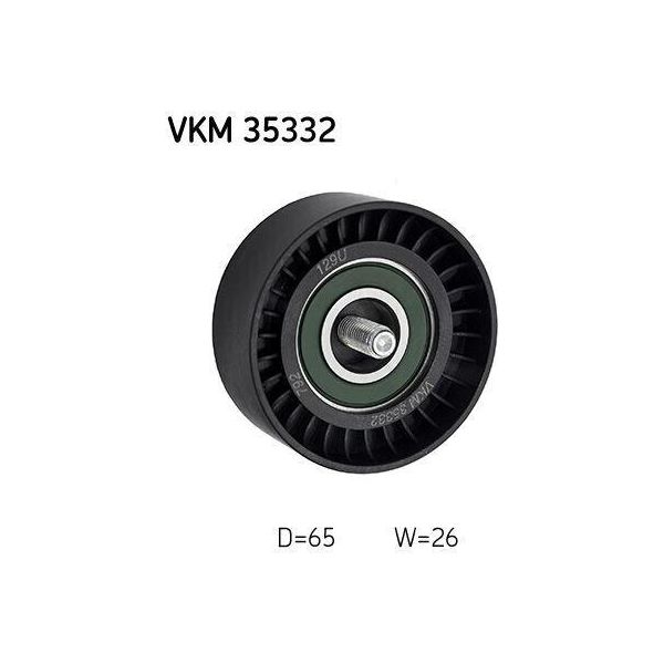 Skf Vkm 35332 - Puleggia Folle Oe 55562865, Cinghia A V Per Malibu (V300), Insignia A (G09), Zafira Tourer C, Astra J, Cascada (W13)-image