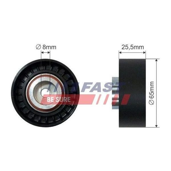 Fast FT44537 - Carrelli Di Serie 16 114 237 80, Cuscinetti Per Jumper, Ducato, Mondeo Iii, Tourneo Custom, Transit Custom, Transit, Transit Tourneo, X-Type (X400), Boxer-image