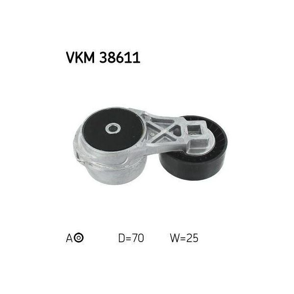 Skf Vkm 38611 - Oe 04861277AB Puleggia Tenditore, Cinghia A V Per Voyager Iv, Wrangler Ii (Tj), Cherokee (Kj)-image