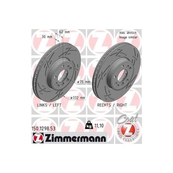 Zimmermann 150.1298.53 - Disco Freno Per X3 (E83), X5 (E53)-image