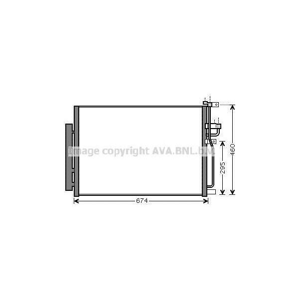 Prasco OLA5436D - Oe 20759646 Condensatore Aria Condizionata Con Essiccatore Per Captiva, Antara (L07)-image