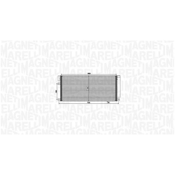 Magneti Marelli 350203806000 - Oe 95321793 Condensatore Aria Condizionata Con Essiccatore Per Trax, Mokka X (J13)-image
